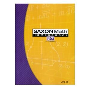 Saxon Math Homeschool 8/7 with Prealgebra, Textbook, Practice Problems